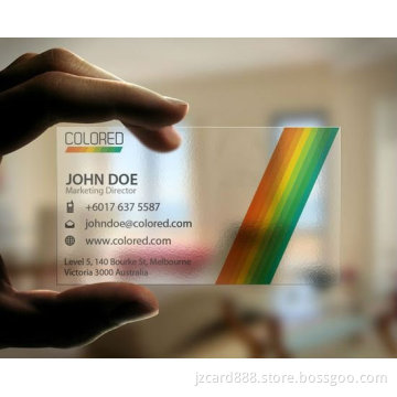 New 2015 Clear Business Cards Plastic